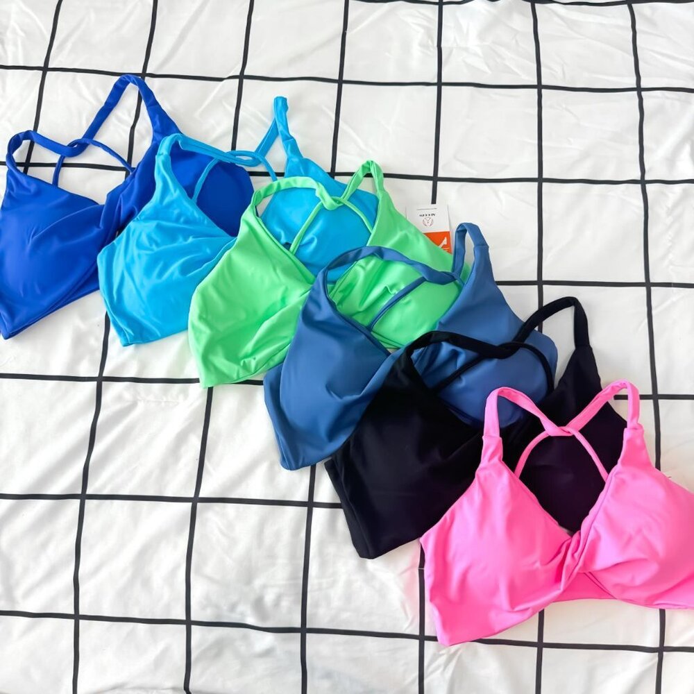 NWT "Malibu Mood Collection" Twisted Front Sports Bra Bundle Size S